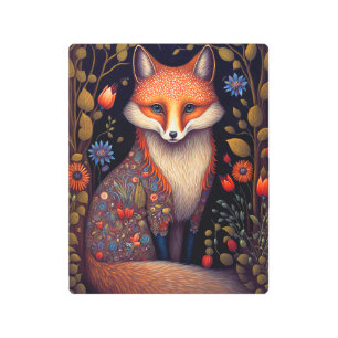 Impresión En Metal Whimsical Fox Woodland Fantasy Art