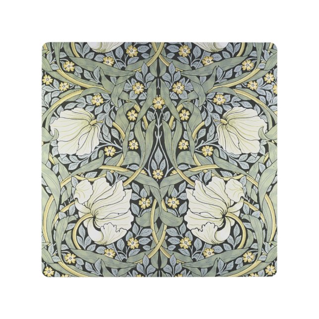 Impresión En Metal William Morris - Diseño del patrón Pimpernel (Anverso)
