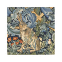 William Morris Forest Rabbit Floral Art Nouveau
