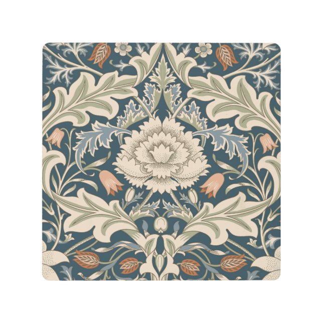 Impresión En Metal William Morris Severn Floral Garden Floral Classic (Anverso)