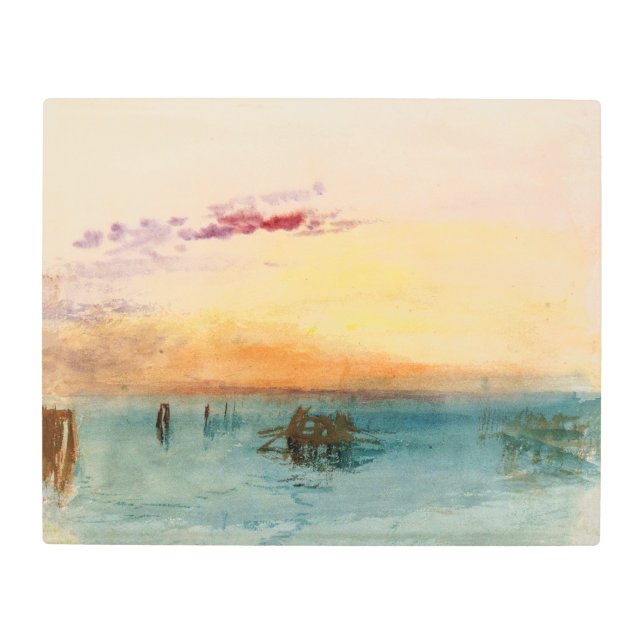 Impresión En Metal William Turner - La laguna cerca de Venecia al ata (Anverso)