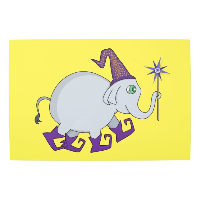 Impresión En Metal Wizard Elephant (Anverso)