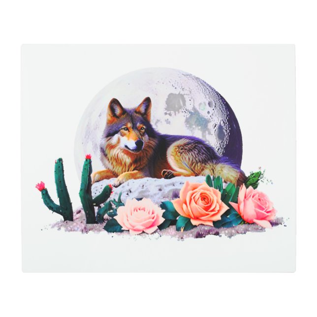 Impresión En Metal Wolf27/ (Anverso)