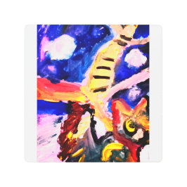 Impresión En Metal Wolf in winter