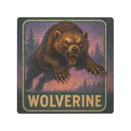 Impresión En Metal Wolverine Sign