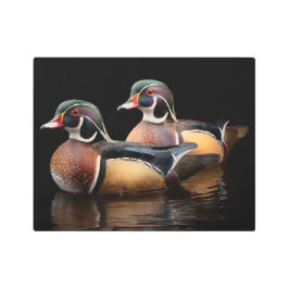 Impresión En Metal Wood Ducks