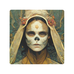 Impresión En Metal Wood Witch 1 Fantasy