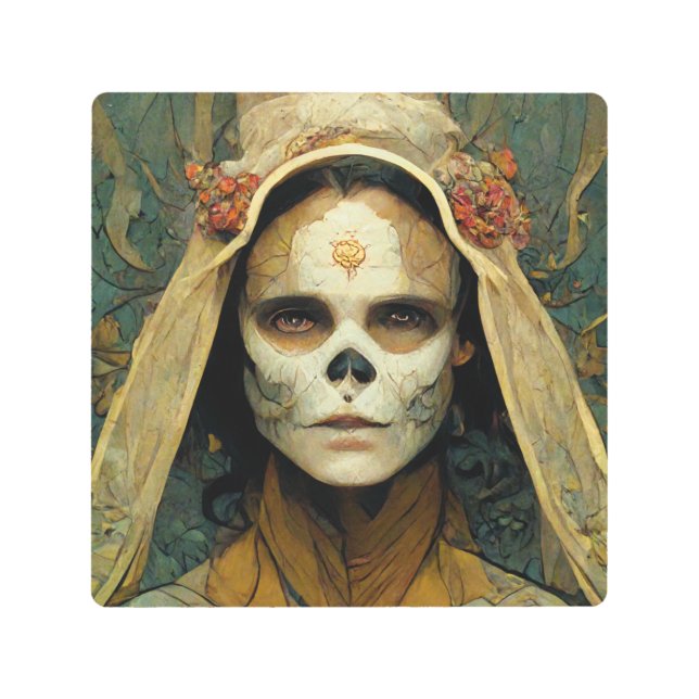 Impresión En Metal Wood Witch 1 Fantasy (Anverso)