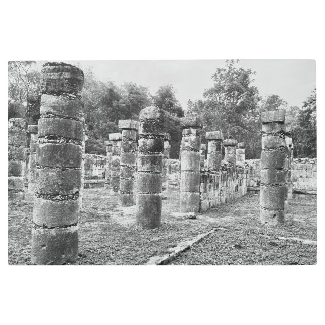 Impresión En Metal World2Celebrate: Mil columnas, Chichén Itzá (Anverso)