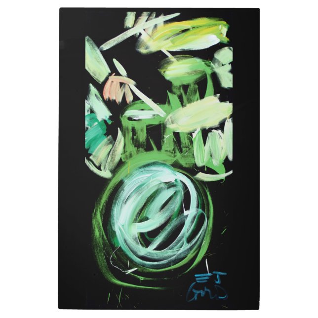 Impresión En Metal Y el ritmo continúa (Anverso)