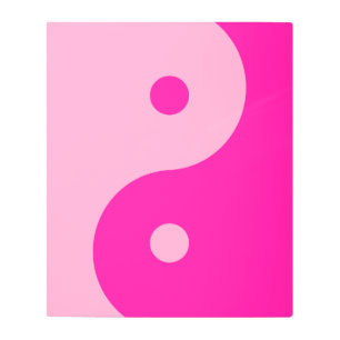 Impresión En Metal Yin Yang Pink