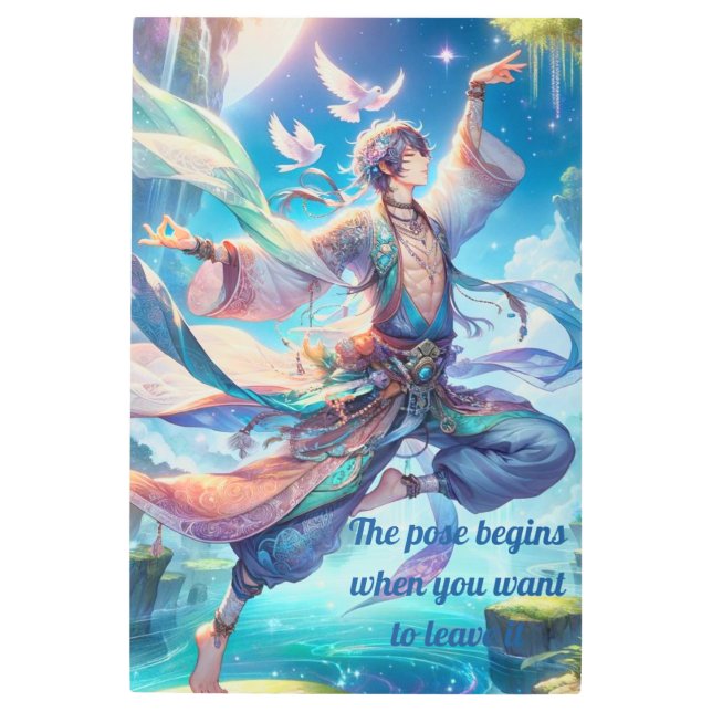 IMPRESIÓN EN METAL YOGA WALL ART (Anverso)