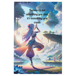 IMPRESIÓN EN METAL YOGA WALL ART