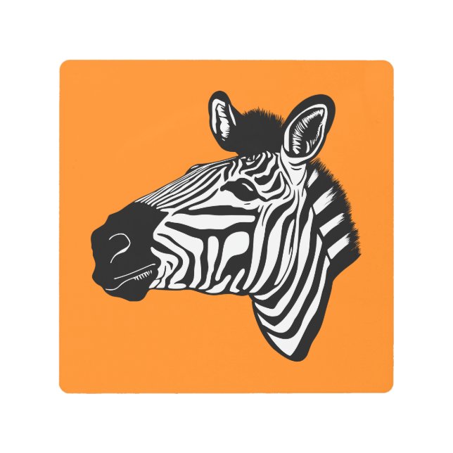 Impresión En Metal Zebra (Anverso)