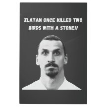 Zlatan Ibrahimović Icónica estampado en la pared