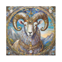 Impresión En Metal Zodiaco - Aries The Ram
