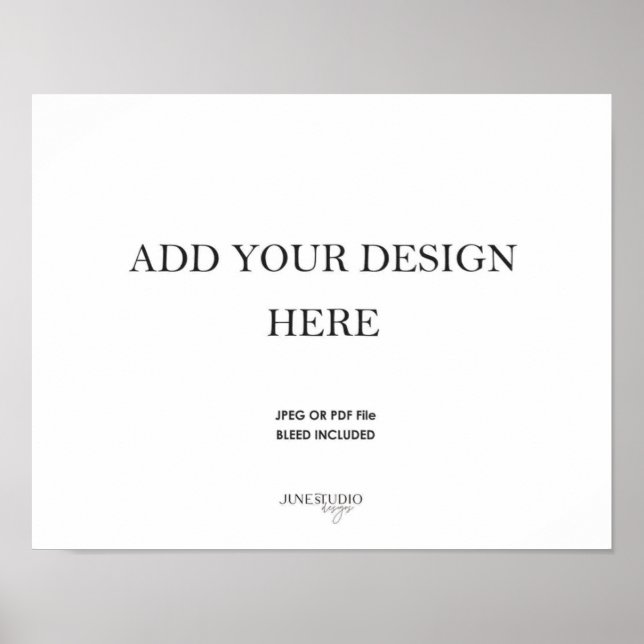 Impresión en pared de 14x11" en Poster de paisaje (Frente)