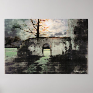 Impresión en tierra inquietante