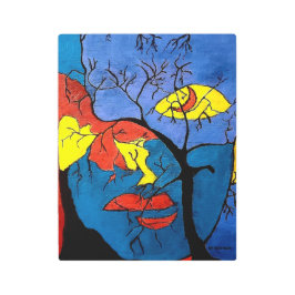 Impresión "en tierra" sobre arte mural metalizado