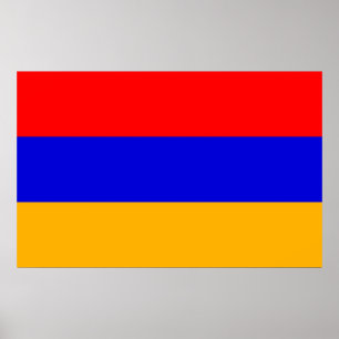 Impresión enmarcada con bandera de Armenia