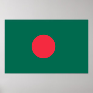 Impresión enmarcada con bandera de Bangladesh