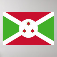 Impresión enmarcada con bandera de Burundi