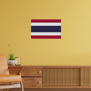 Impresión enmarcada con la bandera de Tailandia