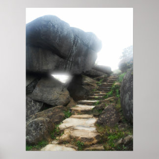 Impresión enmarcada de escalera al cielo