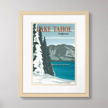Impresión enmarcada de Tahoe
