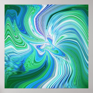 Impresión ENORME 40x40 en el ángel azul-Azul
