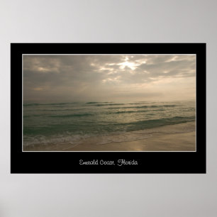 Impresión esmeralda del poster de la Florida de la