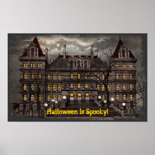 Impresión espeluznante de lienzo de Halloween