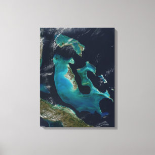 Impresión estirada Bahamas azul de la lona de la