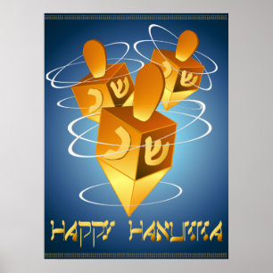 Impresión feliz de sueños de Hanukka