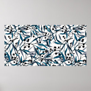 Impresión floral. Curvas naturales adornadas. Dise