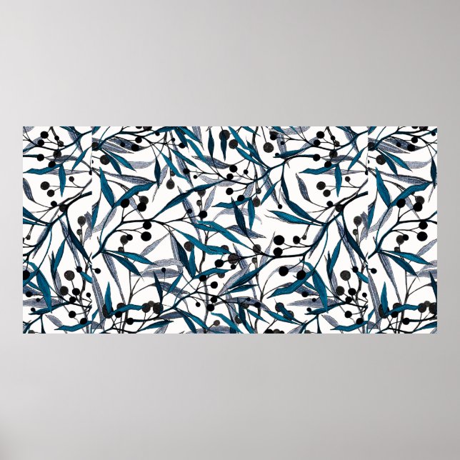 Impresión floral. Curvas naturales adornadas. Dise (Frente)