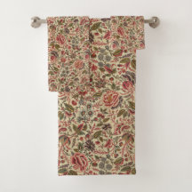 Impresión floral de color vintage