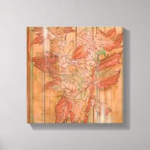 Impresión floral Naranja moderna en segundo plano