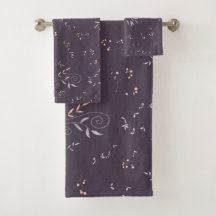 Impresión floral púrpura