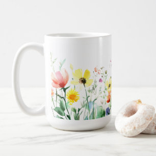 Impresión floral Regalo romántico 🌹 taza de café