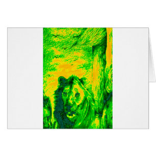 Impresión fluorescente sobre el arte de la visión