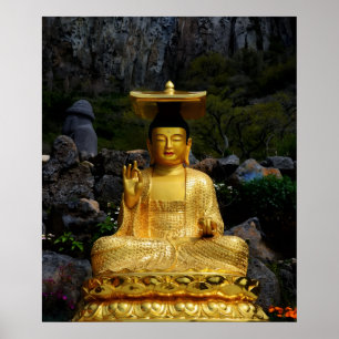 Impresión fotográfica de 20x24 Buda dorado Jeju-do