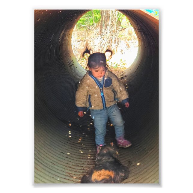 Impresión fotográfica de 5"x7" || Quinn-Kitty-Culv (Frente)