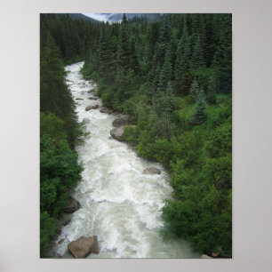 Impresión fotográfica de Alaska de la cascada
