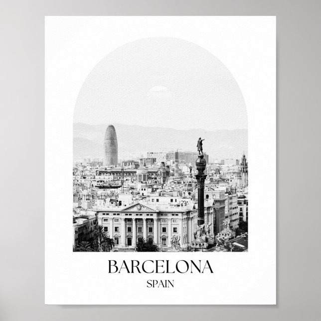 Impresión fotográfica de Arco de Barcelona España (Frente)