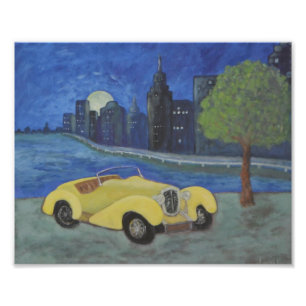 Impresión fotográfica de Auto In City Painting
