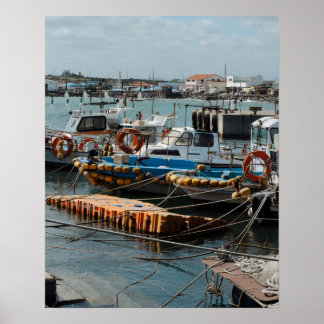 Impresión fotográfica de barcos pesqueros Udo de C