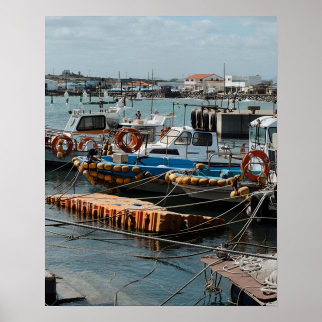 Impresión fotográfica de barcos pesqueros Udo de C (Frente)