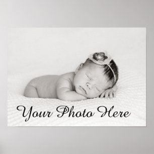 Impresión fotográfica de bebé personalizado para r