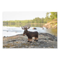 Impresión fotográfica de camping de Moose
